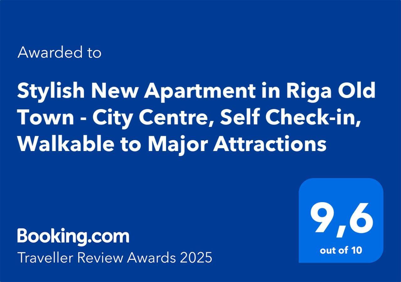 Stylish New Apartment In Riga Old Town - City Centre, Self Check-In, Walkable To Major Attractions Exterior foto